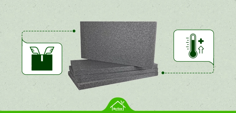 Expanded Polystyrene (EPS) boards for underfloor insulation, highlighting thermal performance and lightweight properties.