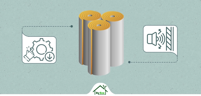 Fibreglass batts insulation for soundproofing and energy-efficient floor insulation in the UK